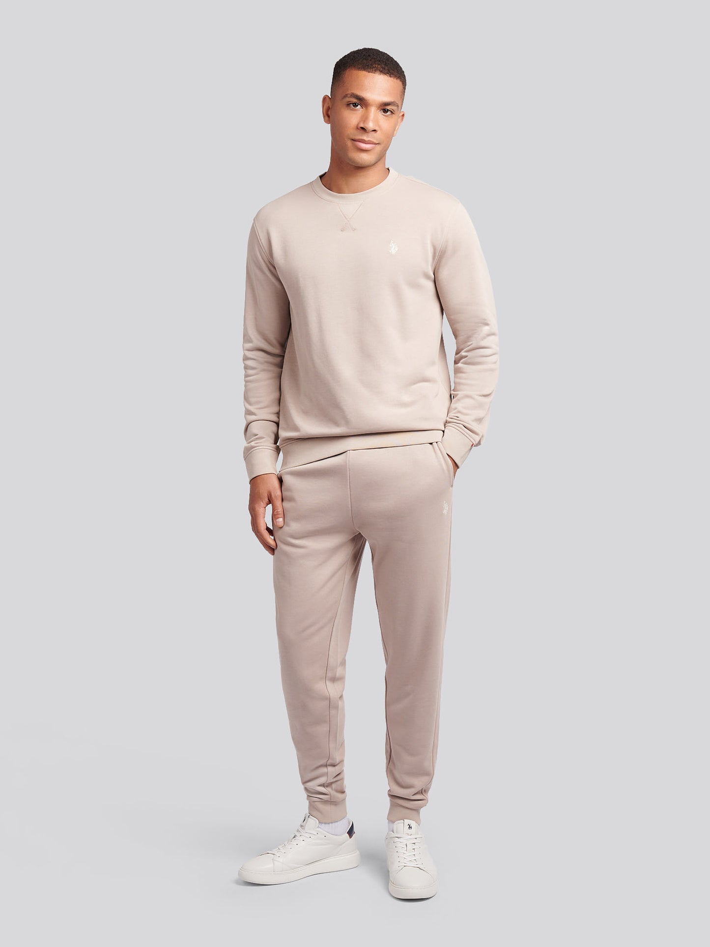 Mens Double Horsemen Loopback Jogger in Atmosphere