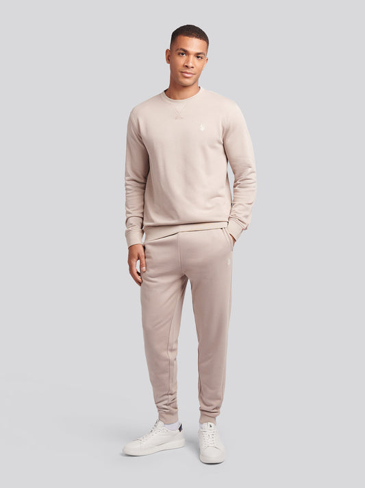 Mens Double Horsemen Loopback Jogger in Atmosphere