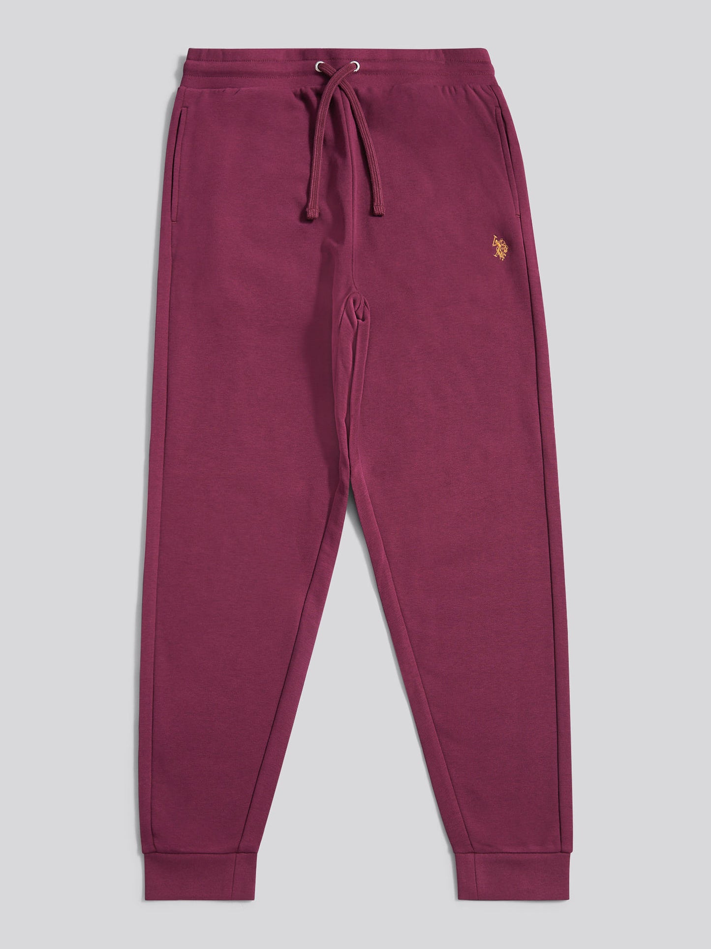 Mens Double Horsemen Loopback Jogger in Grape Wine