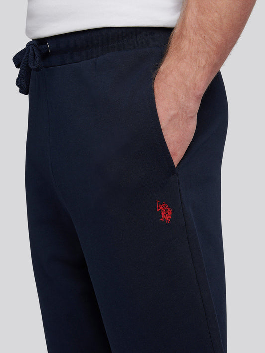 Mens Double Horsemen Loopback Jogger Dark Sapphire Navy / Haute Red DHM