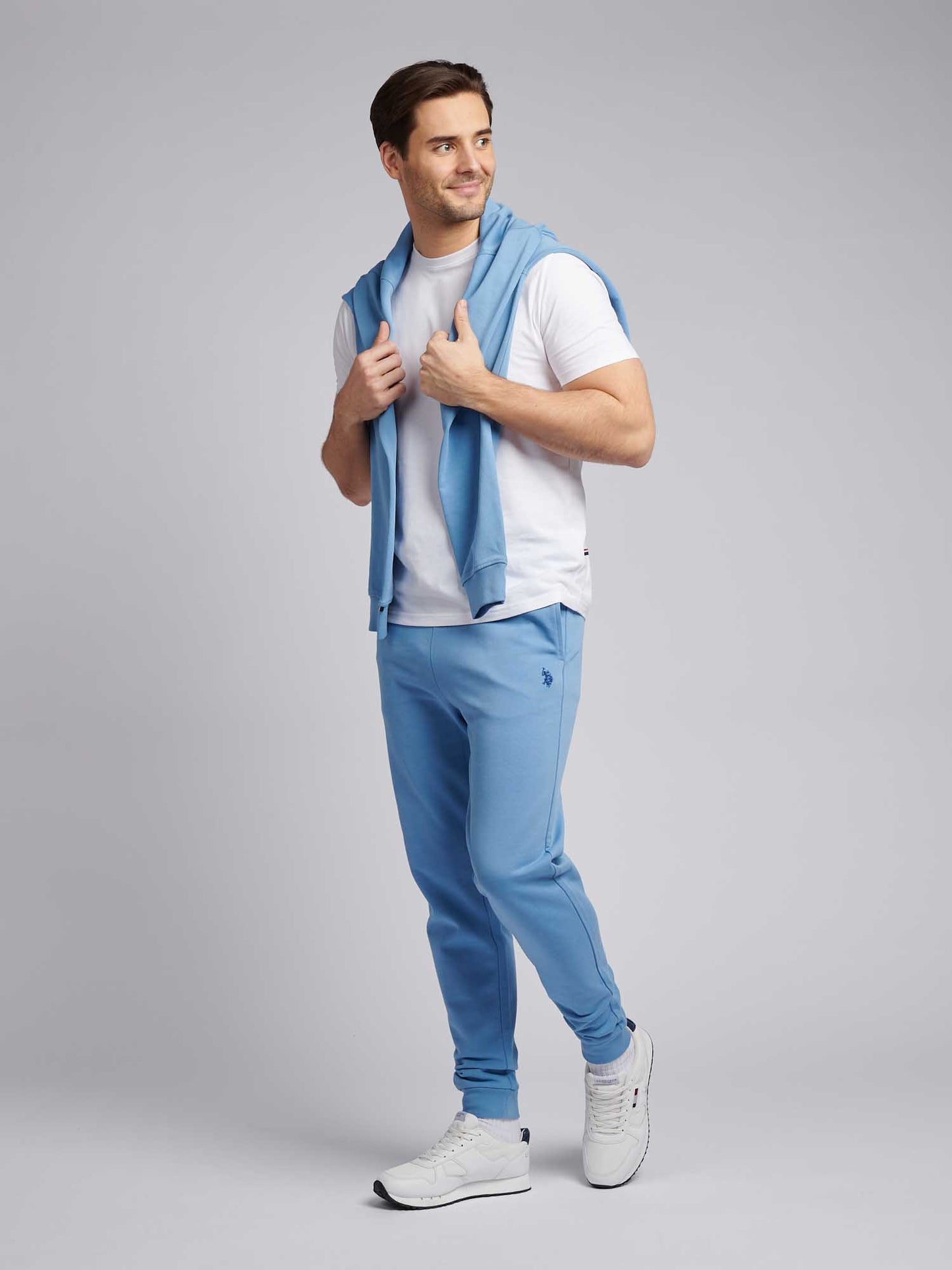 Mens Double Horsemen Loopback Jogger in Allure