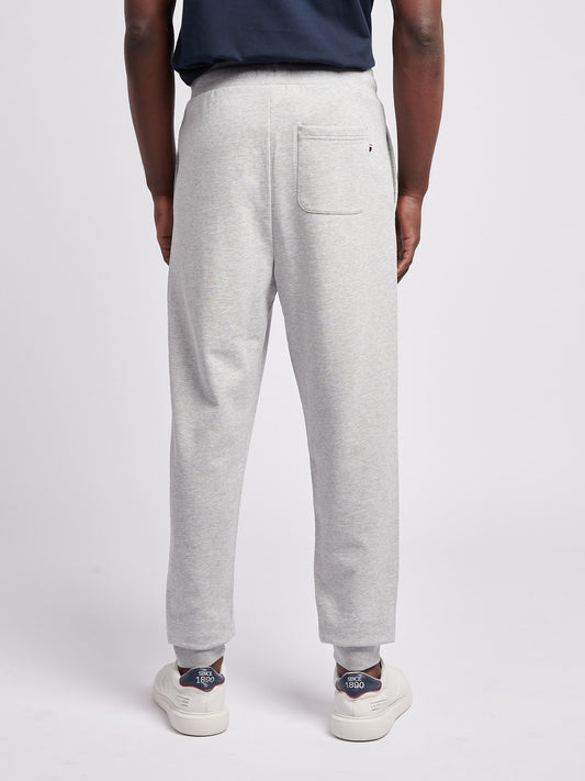 Mens Double Horsemen Loopback Jogger Mid Grey Marl