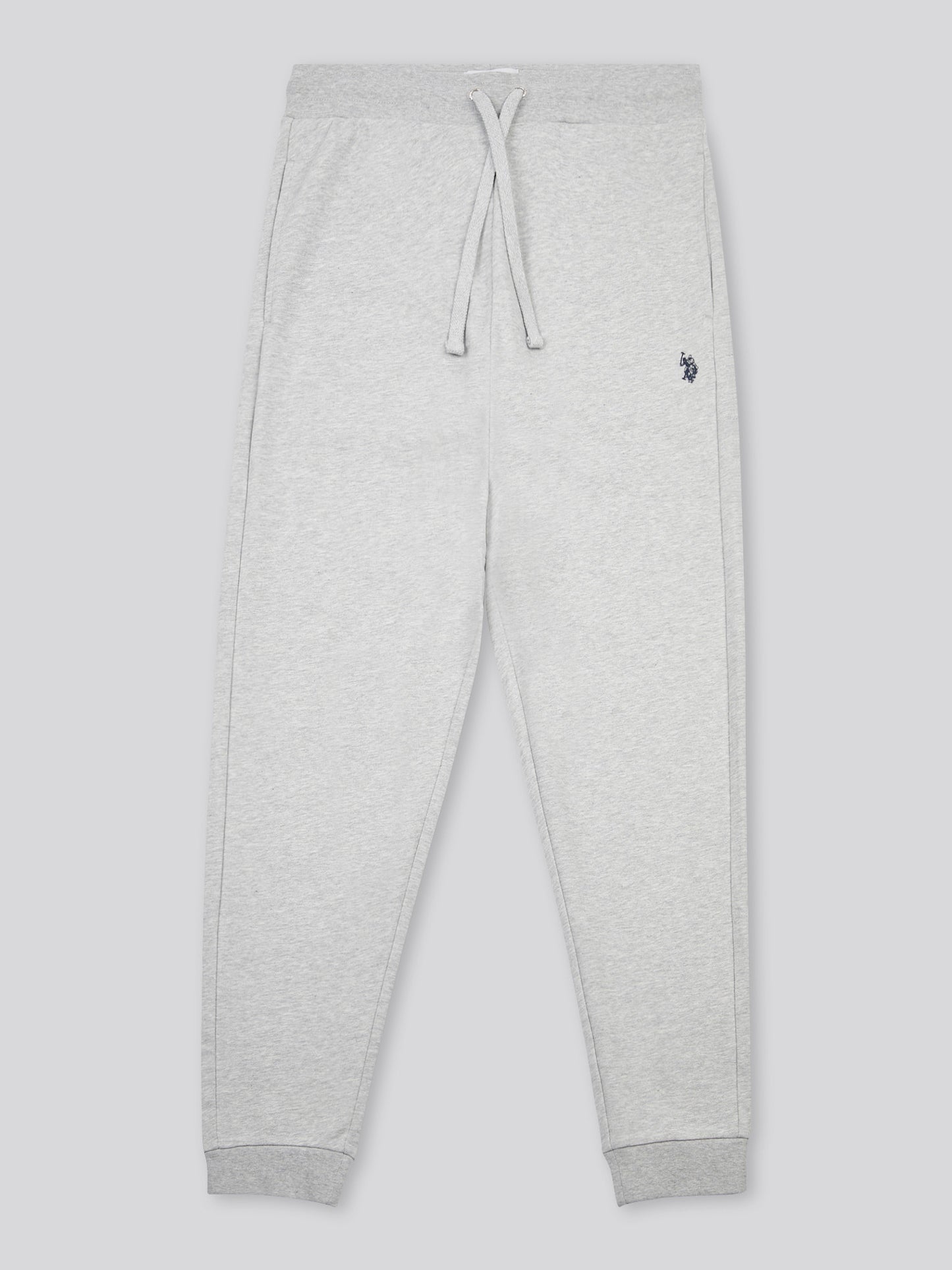 Mens Double Horsemen Loopback Jogger Mid Grey Marl