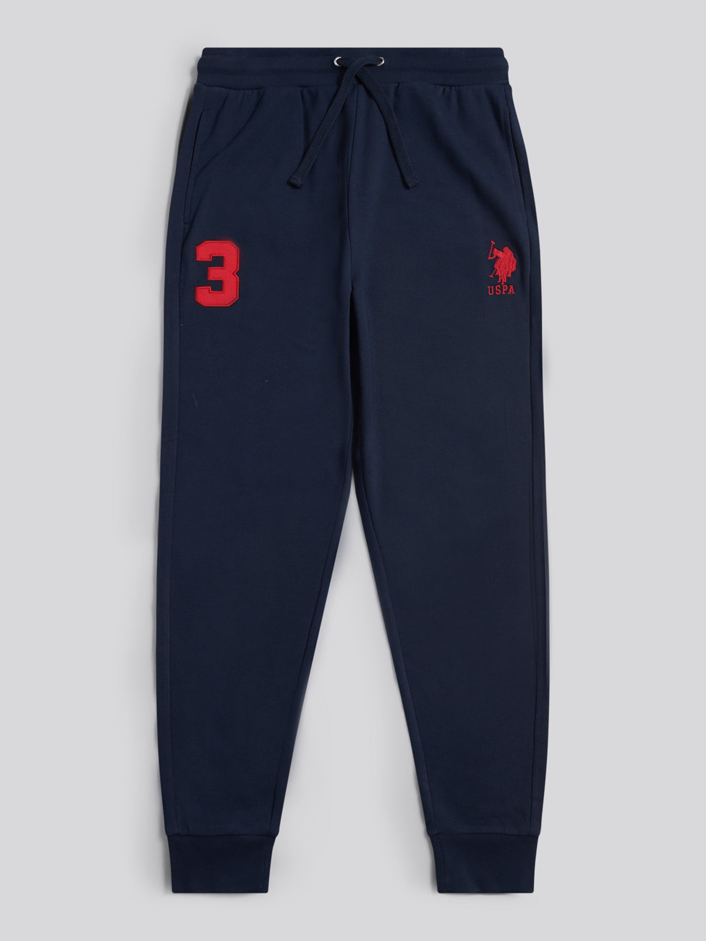 Mens Player 3 Loopback Jogger in Dark Sapphire Navy / Haute Red DHM