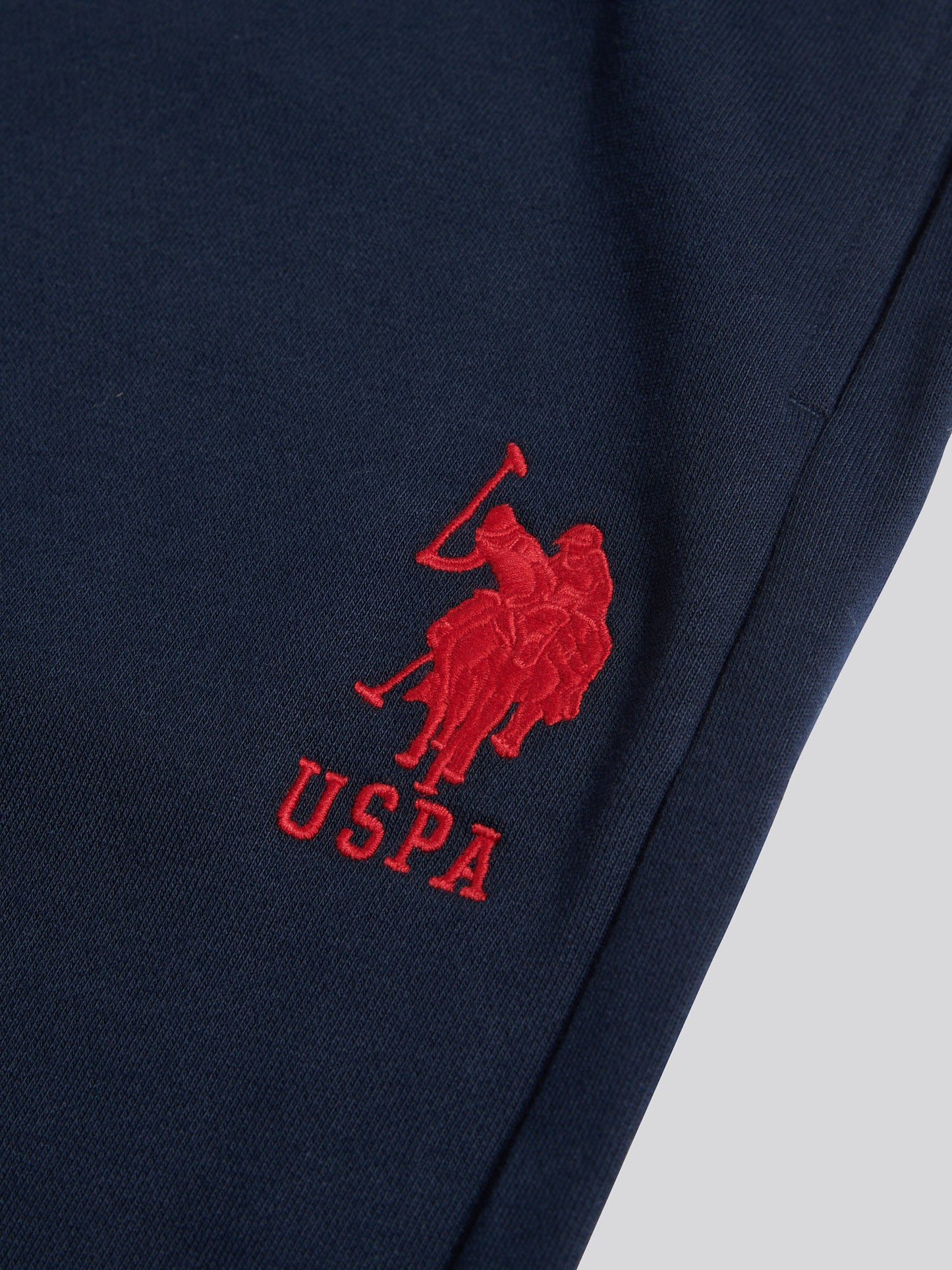 Mens Player 3 Loopback Jogger in Dark Sapphire Navy / Haute Red DHM