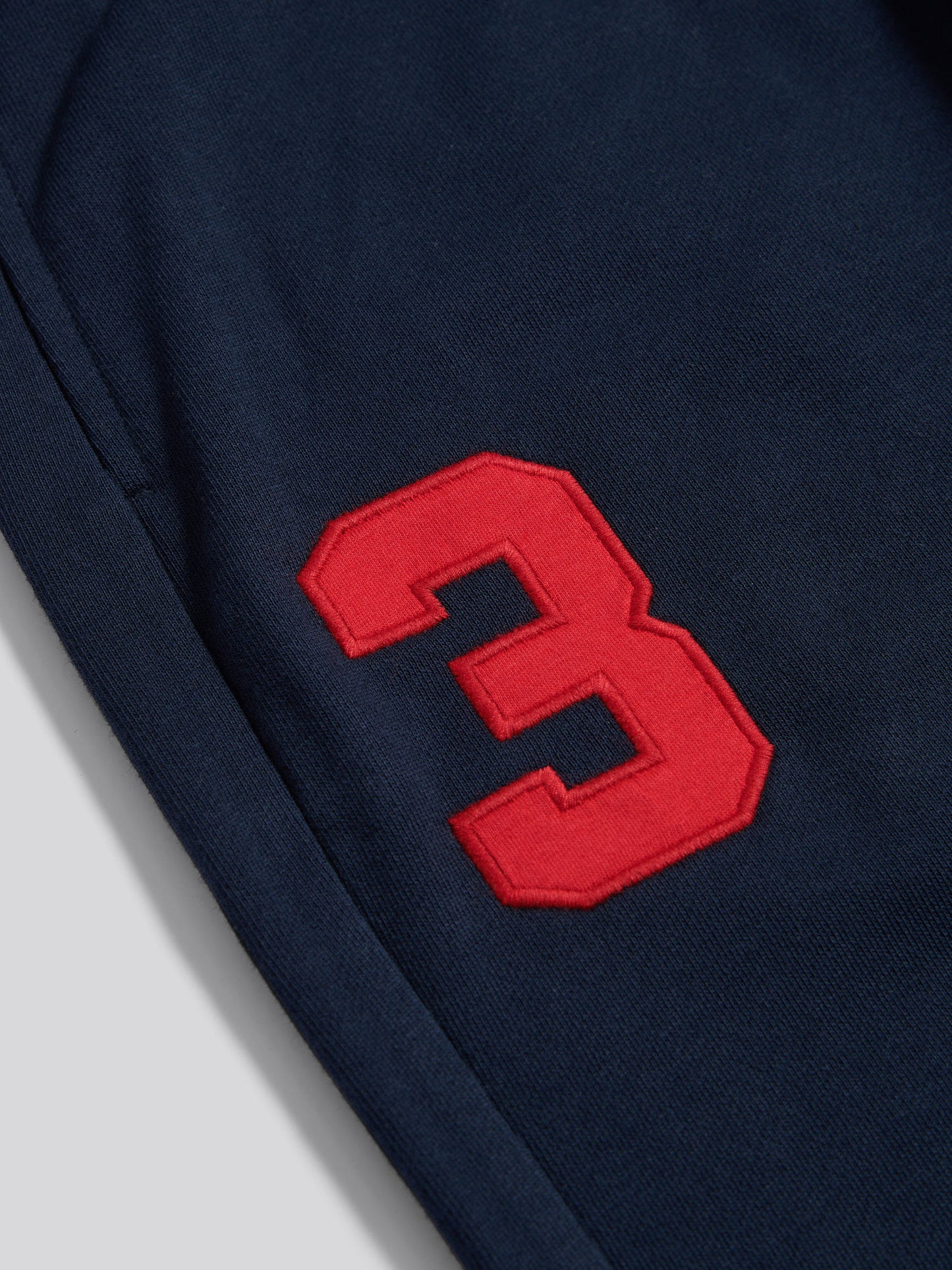 Mens Player 3 Loopback Jogger in Dark Sapphire Navy / Haute Red DHM