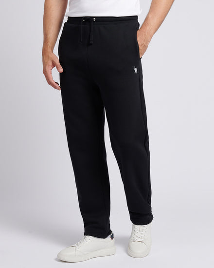 Mens Double Horsemen Straight Leg Jogger in Black