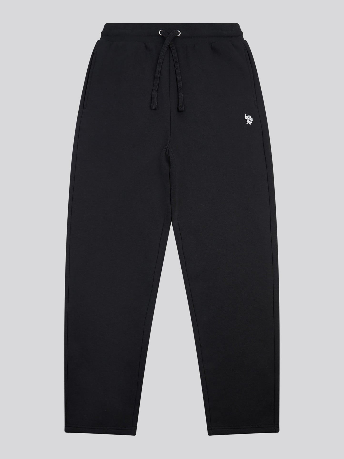 Mens Double Horsemen Straight Leg Jogger in Black