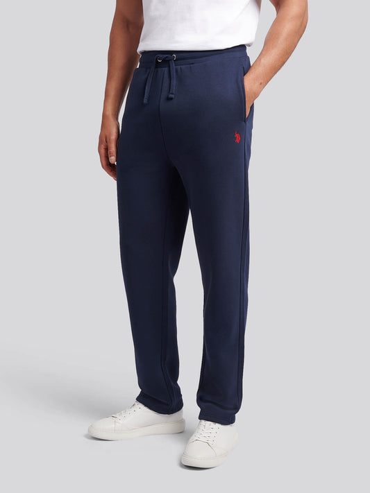 Mens Double Horsemen Straight Leg Jogger in Dark Sapphire Navy / Haute Red DHM