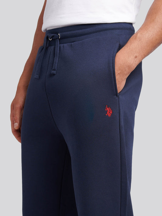Mens Double Horsemen Straight Leg Jogger in Dark Sapphire Navy / Haute Red DHM