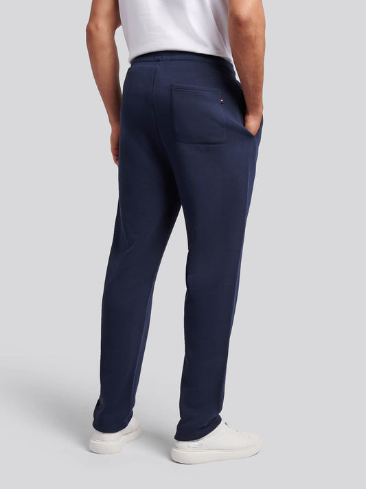 Mens Double Horsemen Straight Leg Jogger in Dark Sapphire Navy / Haute Red DHM