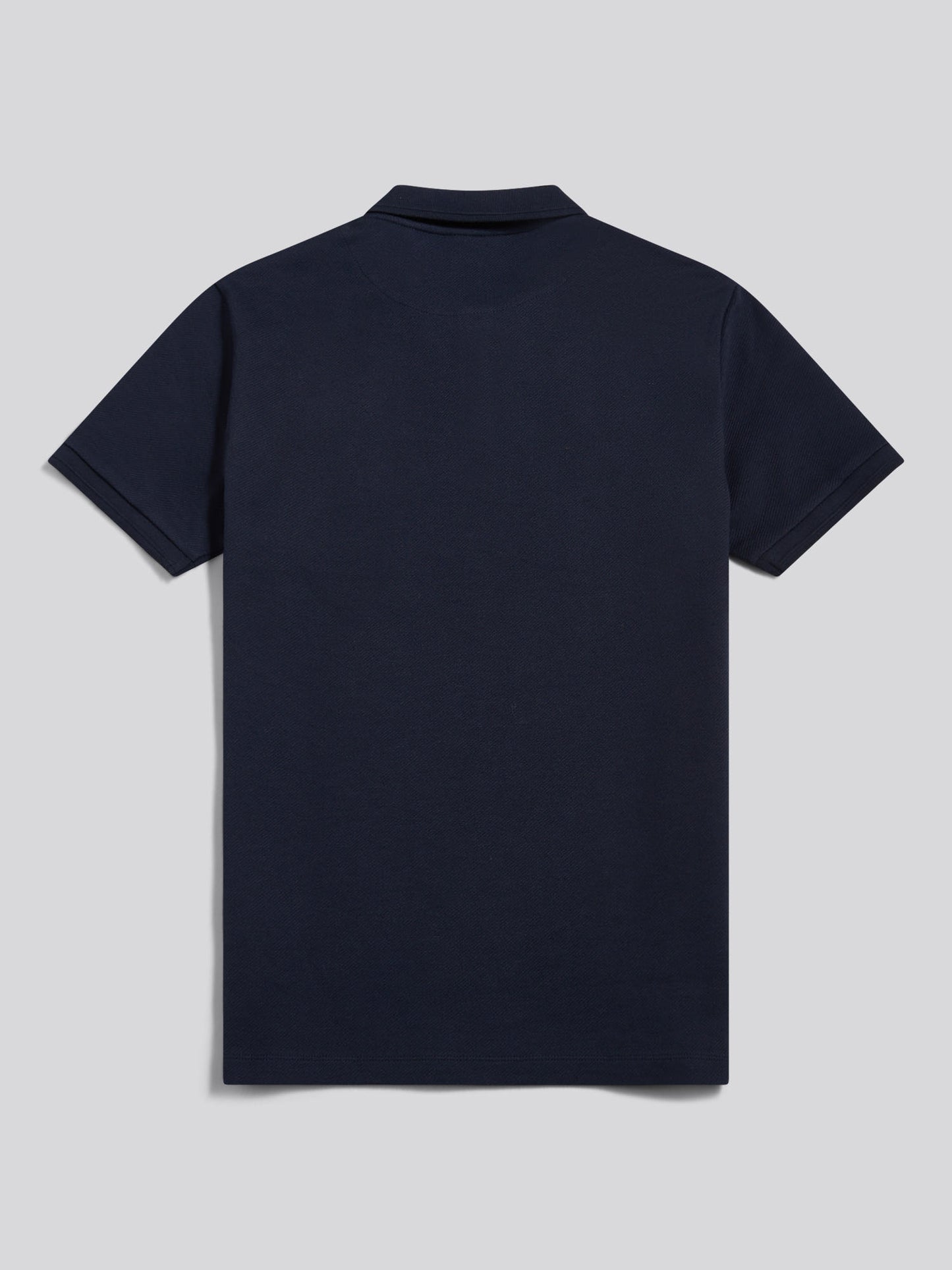 Mens Twill Texture Polo Shirt Dark Sapphire Navy
