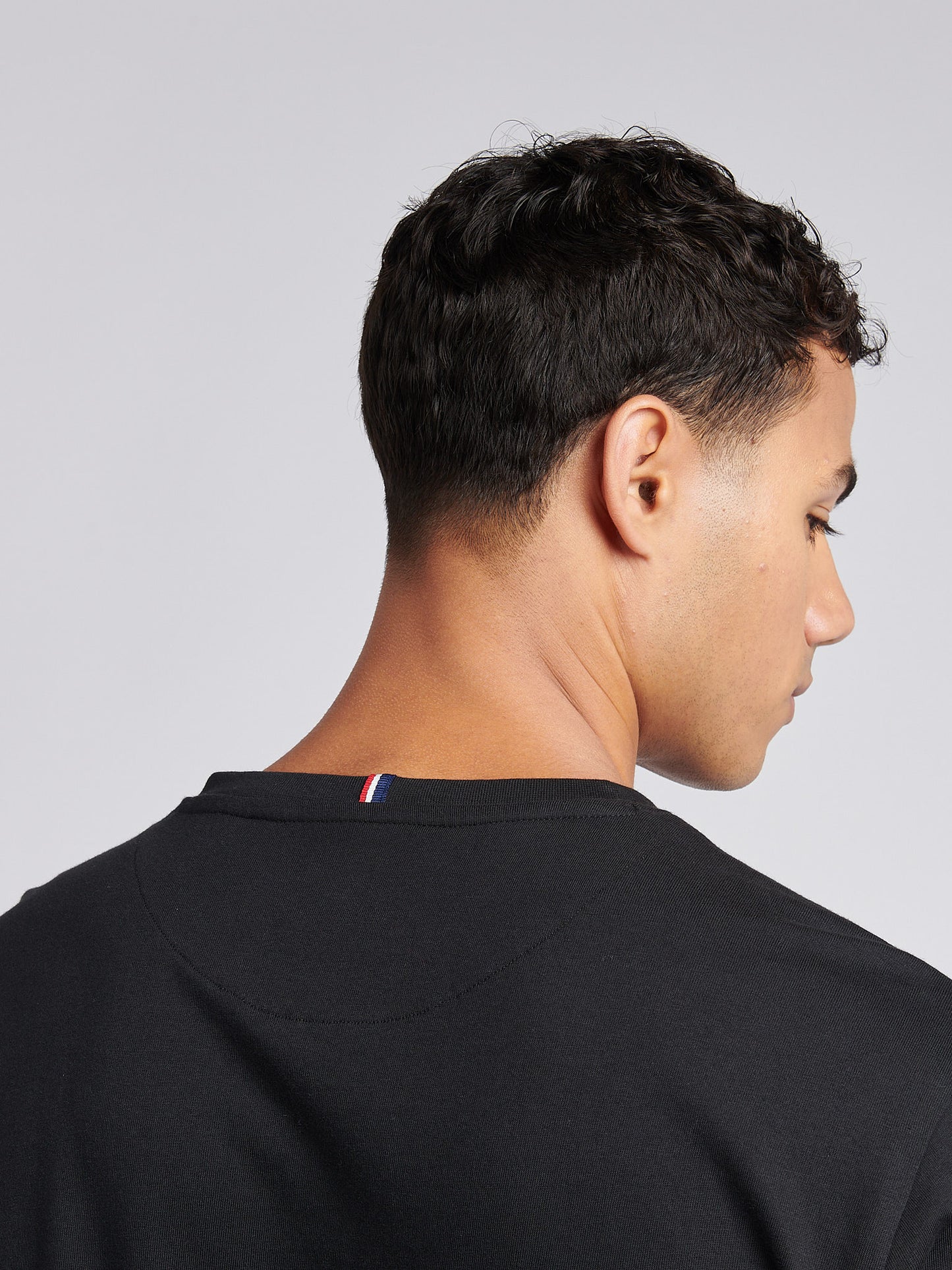 Mens Double Horsemen Pocket T-Shirt in Black Bright White DHM