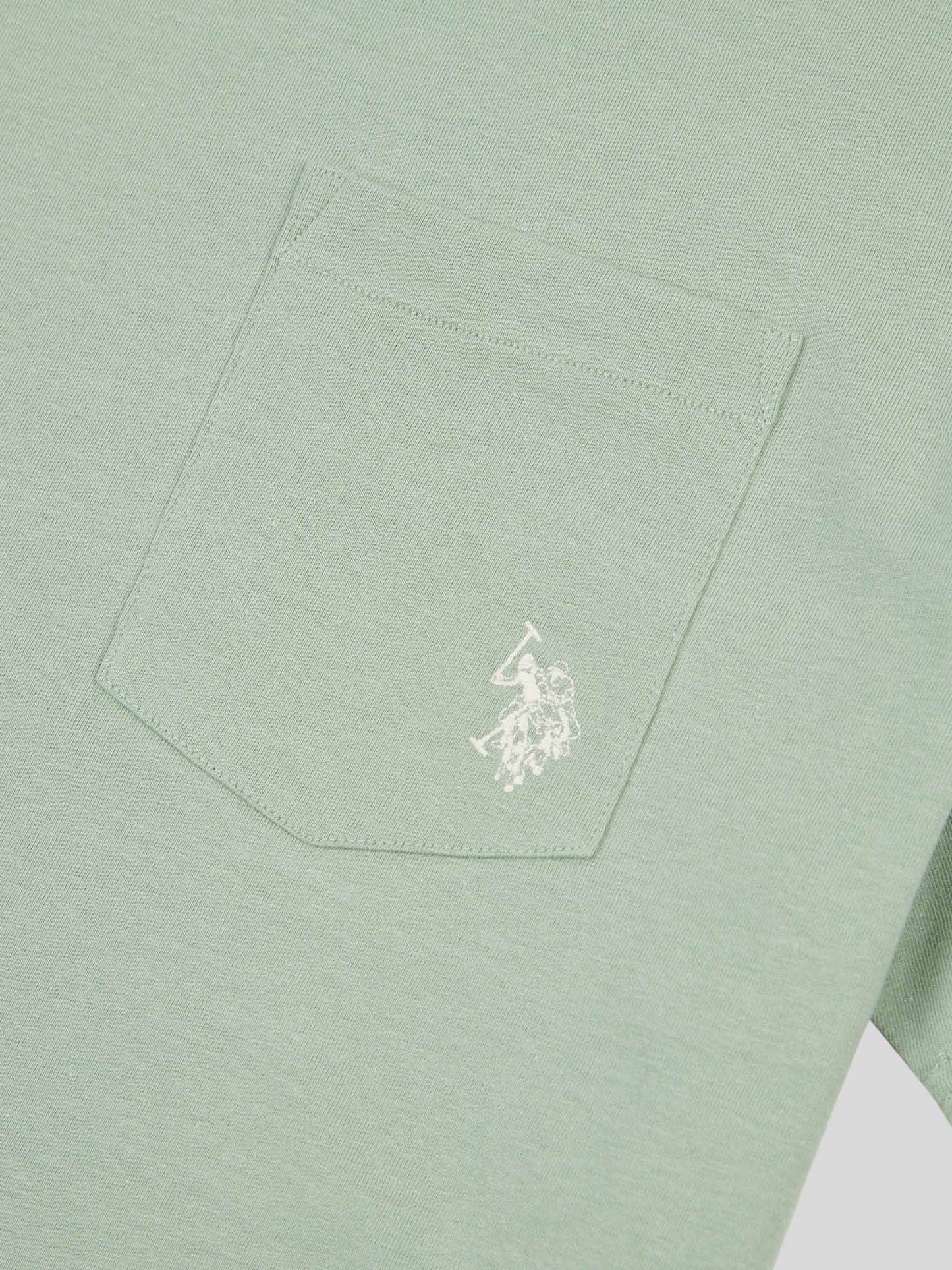 Mens Double Horsemen Pocket T-Shirt in Green Bay