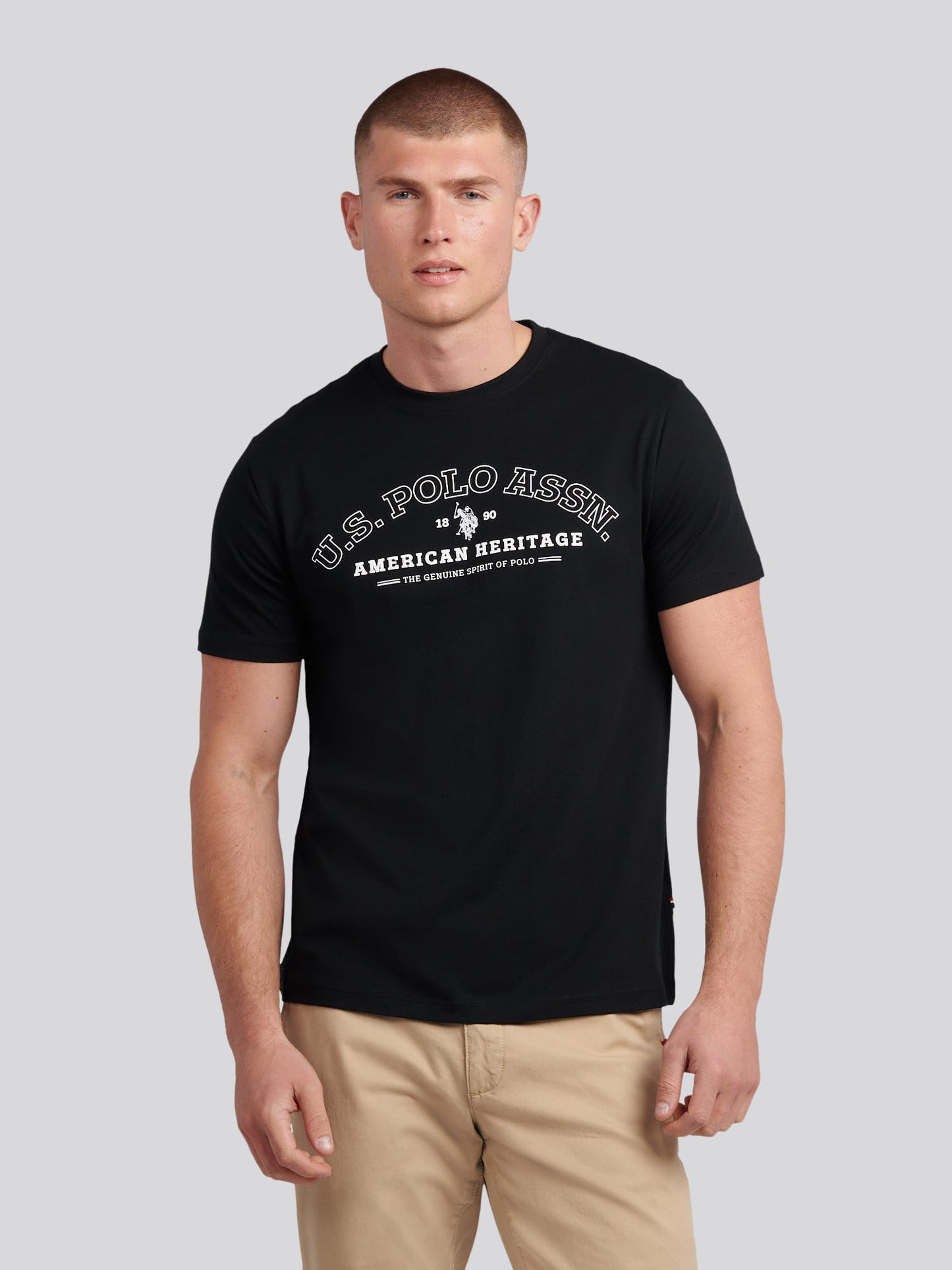 Mens Heritage Graphic T-Shirt in Black