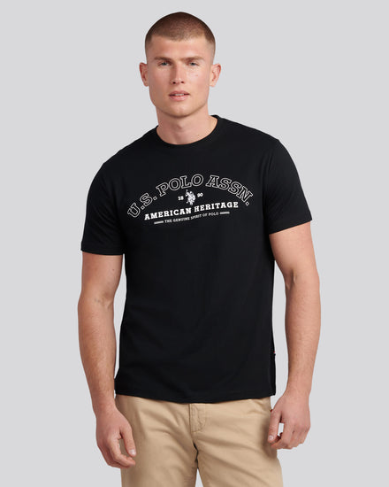 Mens Heritage Graphic T-Shirt in Black