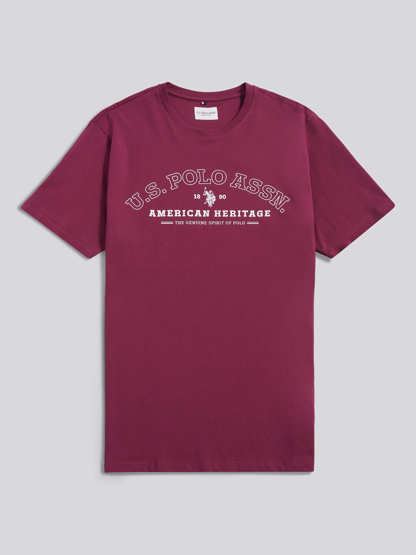 Mens Heritage Graphic T-Shirt in Grape Wine
