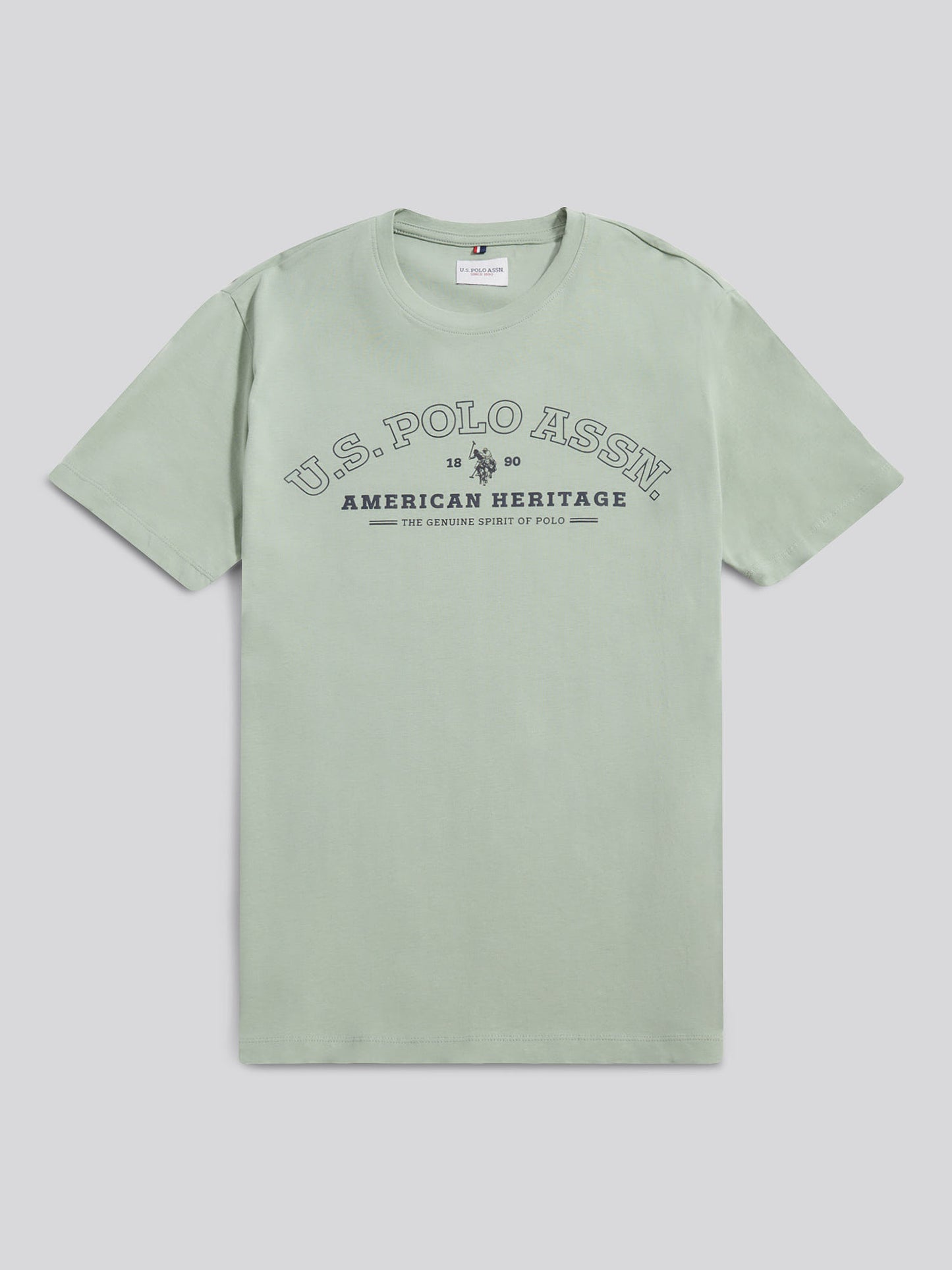 Mens Heritage Graphic T-Shirt in Iceberg Green