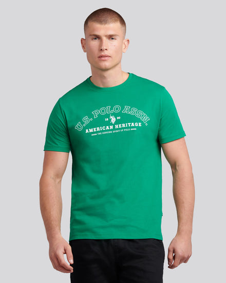 Mens Heritage Graphic T-Shirt in Lush Meadow
