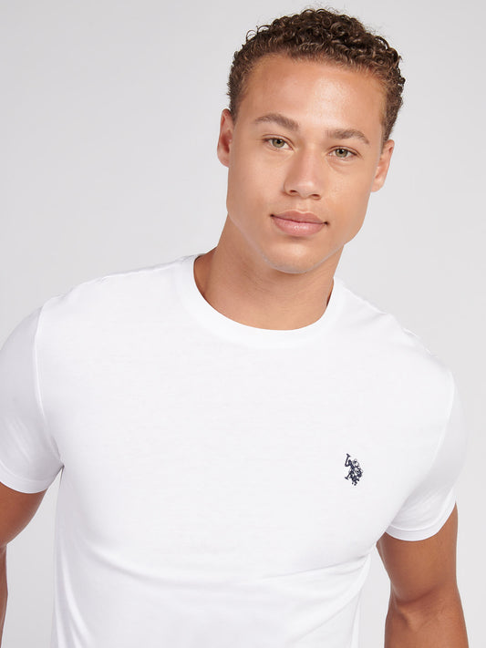 Mens USPA Back Graphic T-Shirt in Bright White