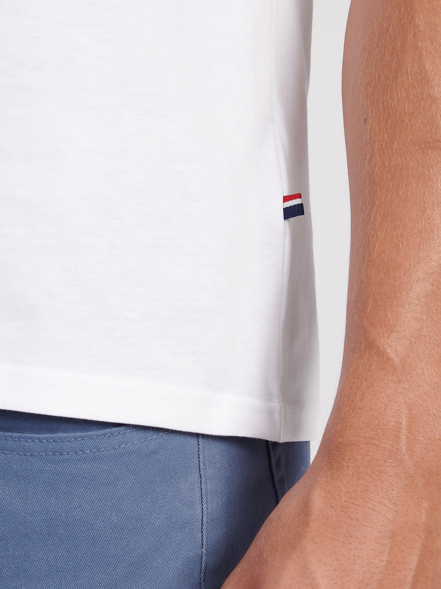 Mens USPA Back Graphic T-Shirt in Bright White