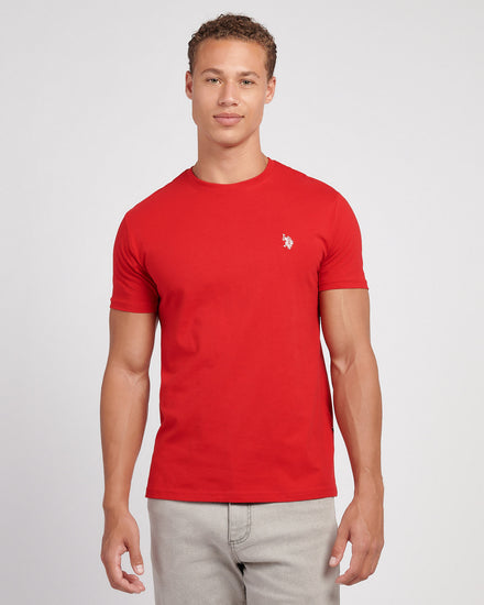 Mens USPA Back Graphic T-Shirt in Haute Red
