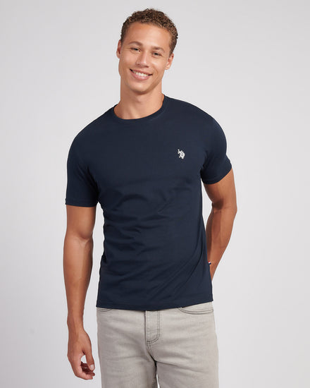 Mens USPA Back Graphic T-Shirt in Dark Sapphire Navy