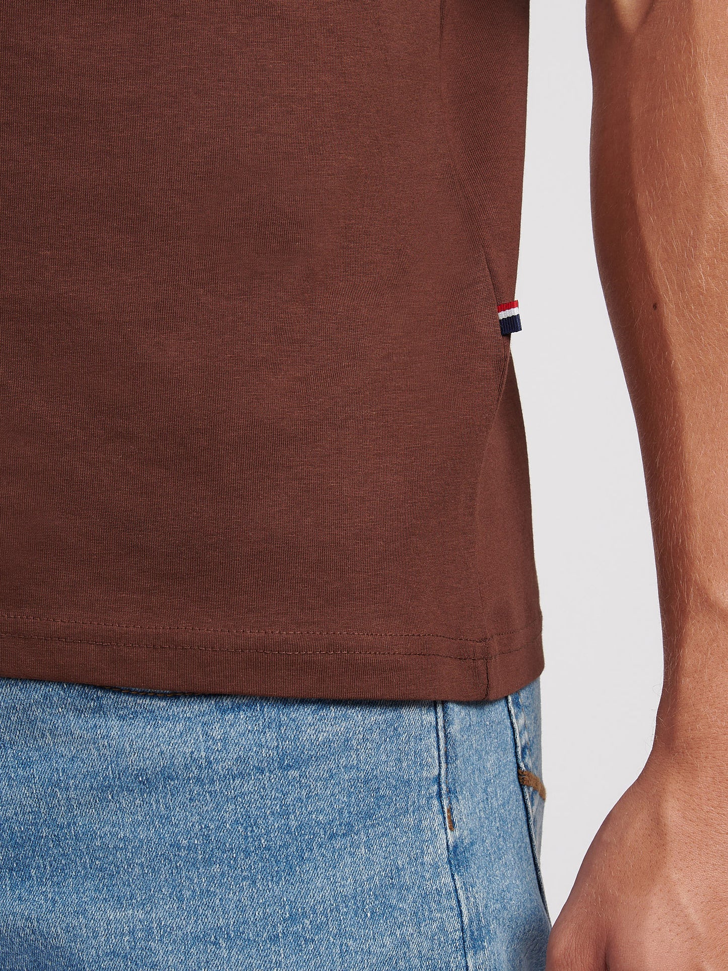 Mens USPA Back Graphic T-Shirt in Chocolate Martini