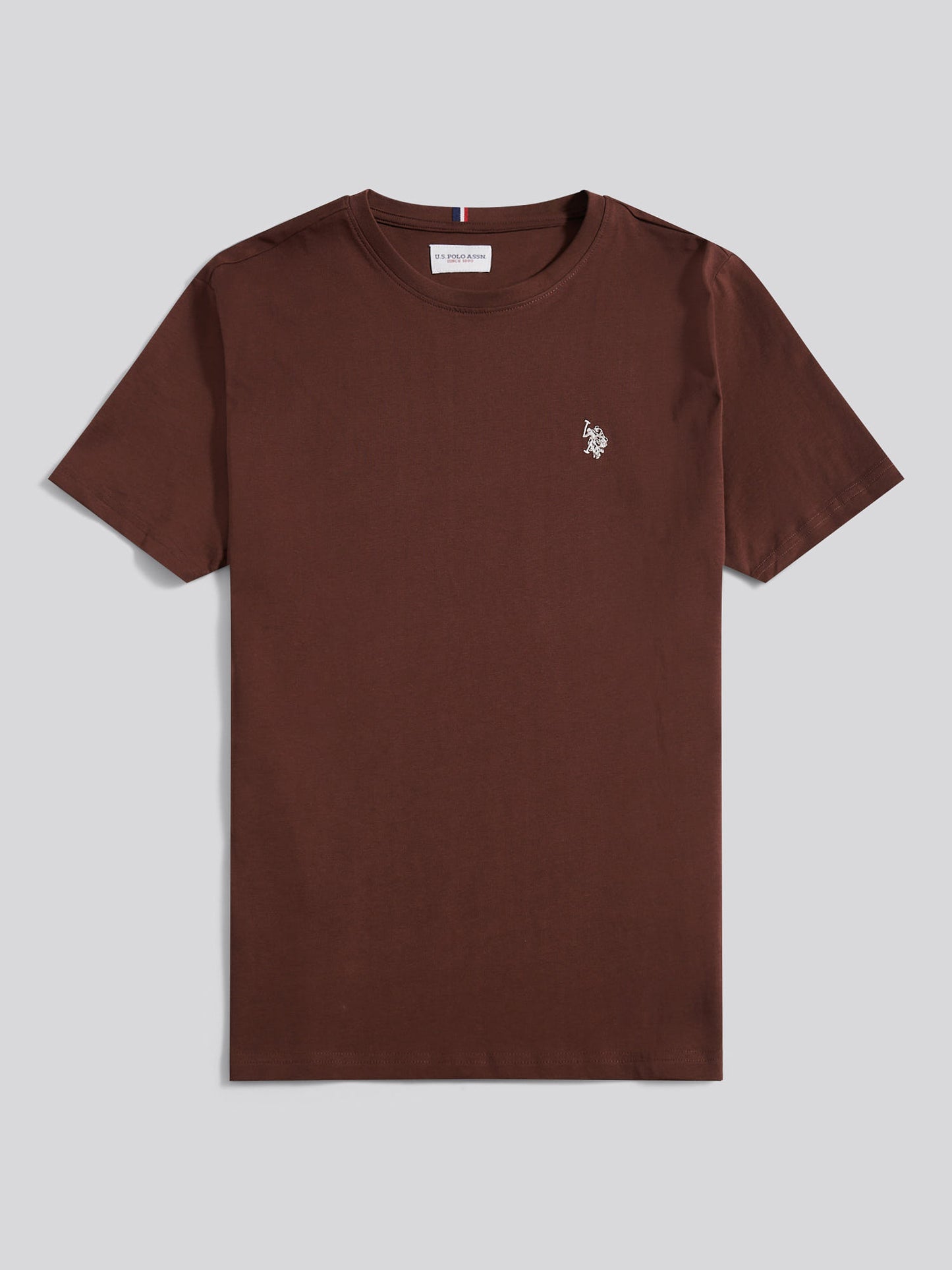 Mens USPA Back Graphic T-Shirt in Chocolate Martini