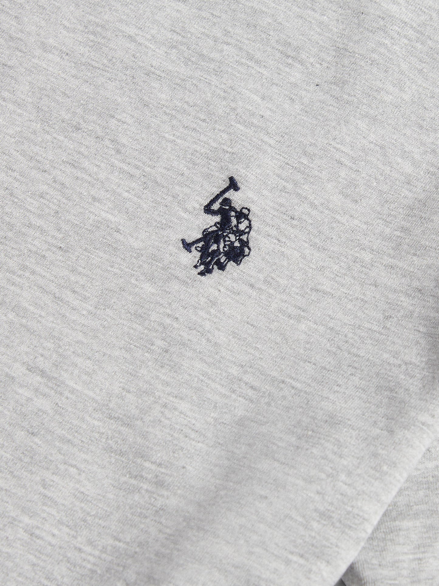 Mens USPA Back Graphic T-Shirt in Mid Grey Marl