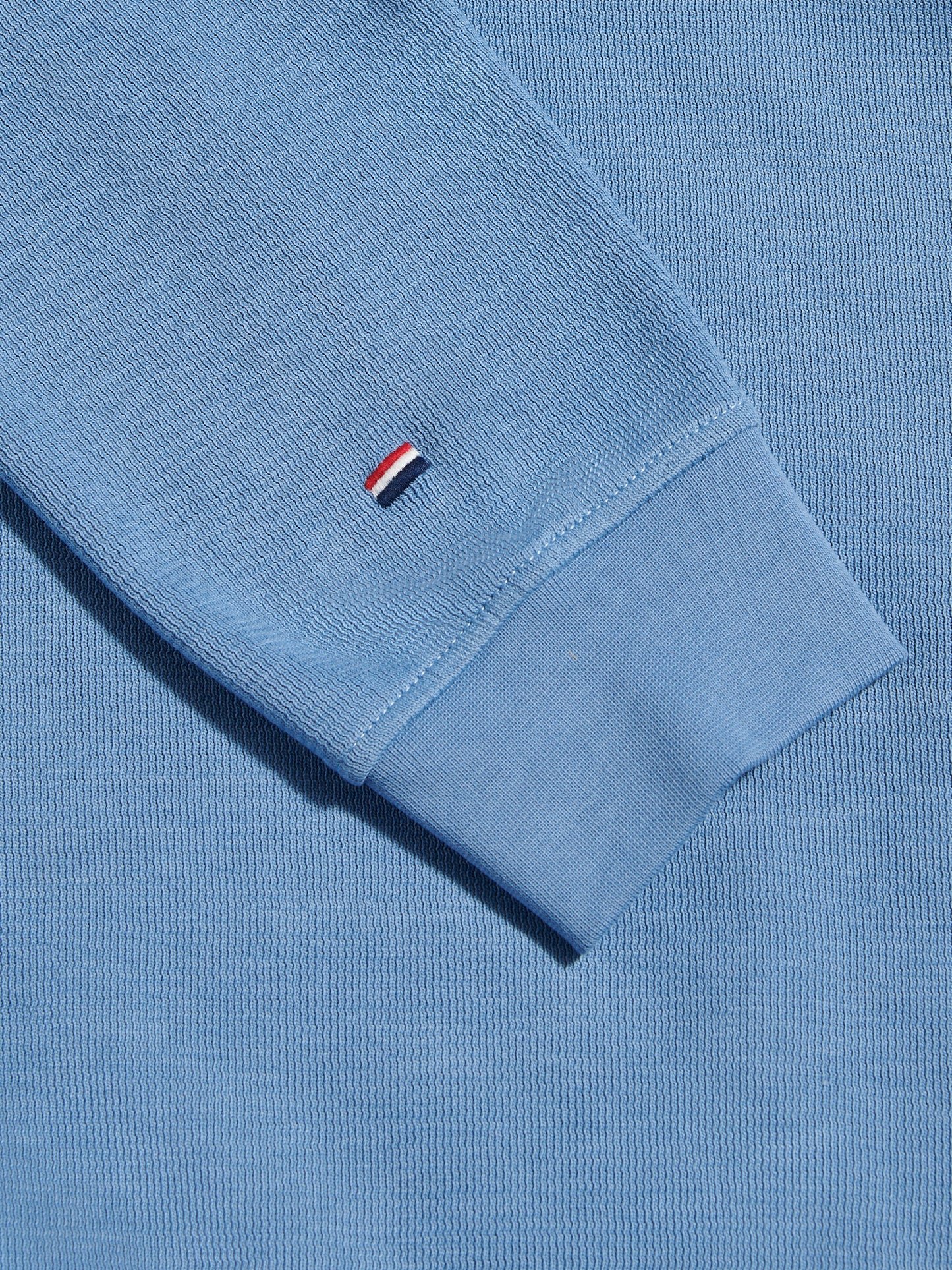 Mens French Rib 1/4 Funnel Ashleigh Blue