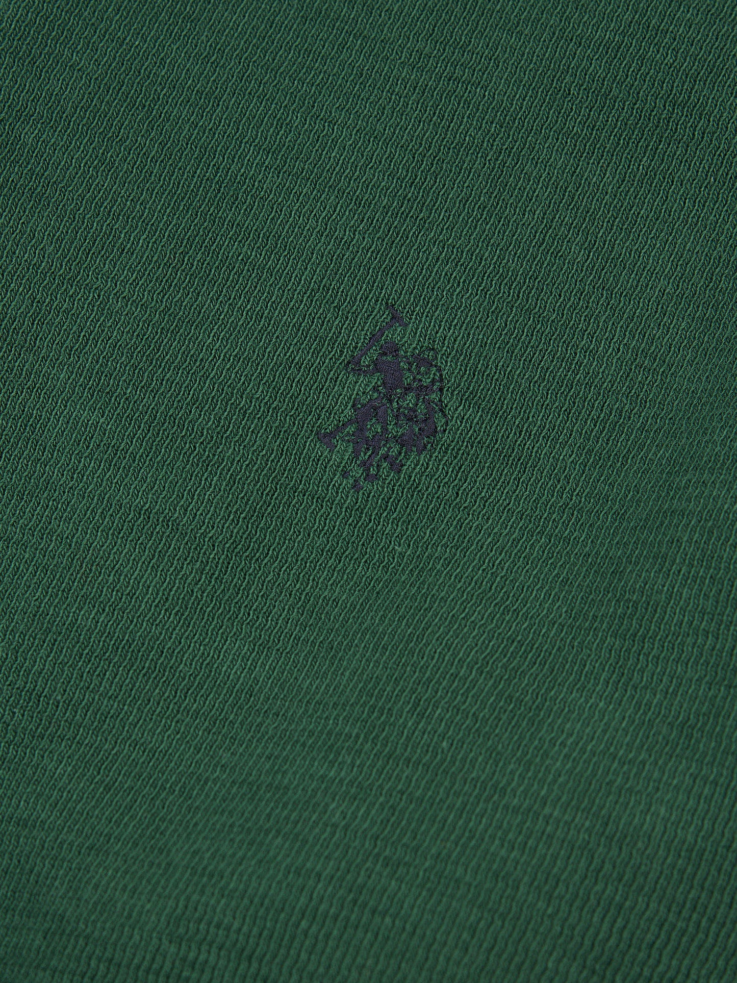 Mens French Rib 1/4 Funnel in Pineneedle