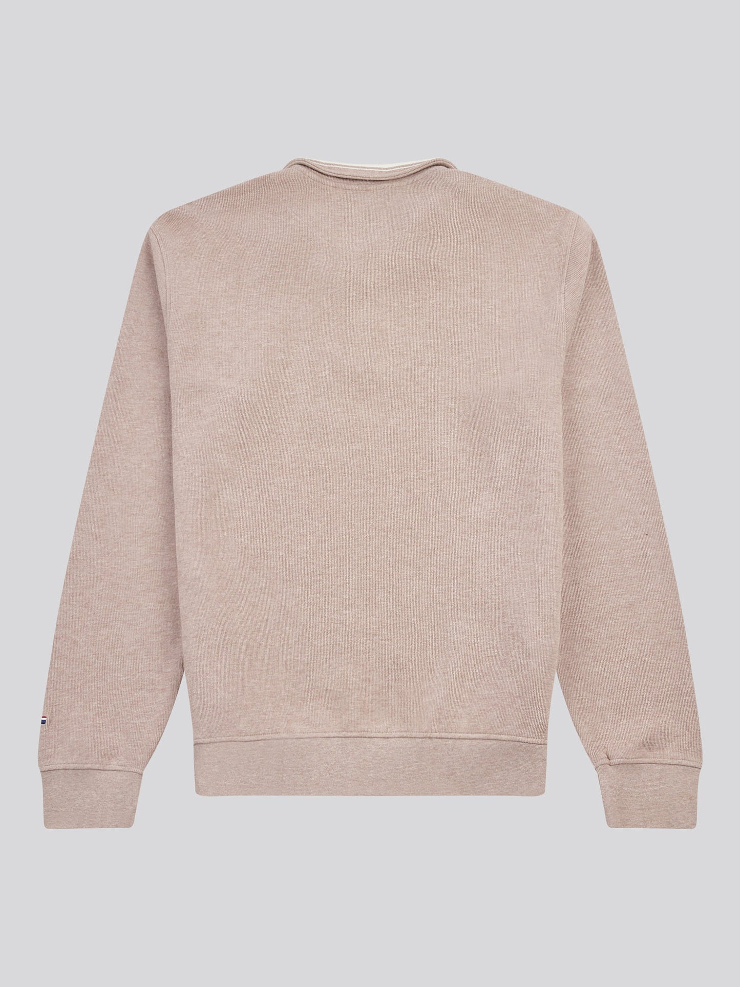 Mens French Rib 1/4 Funnel in Atmosphere Marl