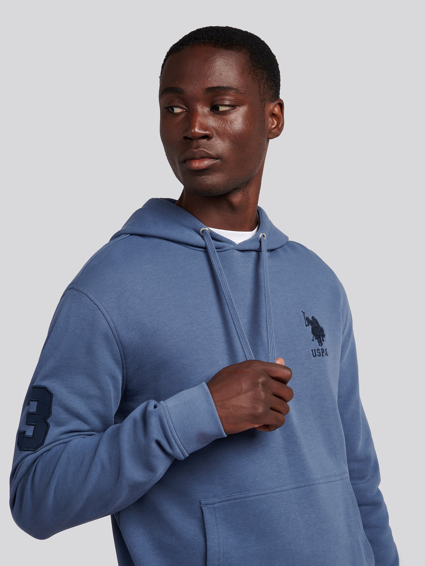 Mens Player 3 Loopback Hoodie in Vintage Indigo