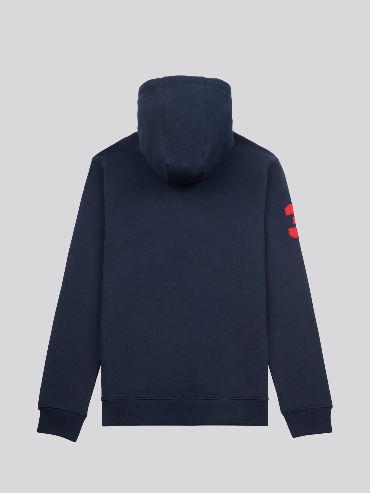 Mens Player 3 Loopback Hoodie in Dark Sapphire Navy / Haute Red DHM