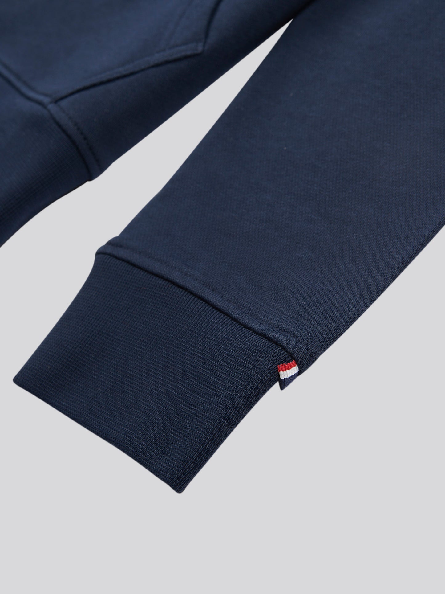 Mens Player 3 Loopback Hoodie in Dark Sapphire Navy / Haute Red DHM