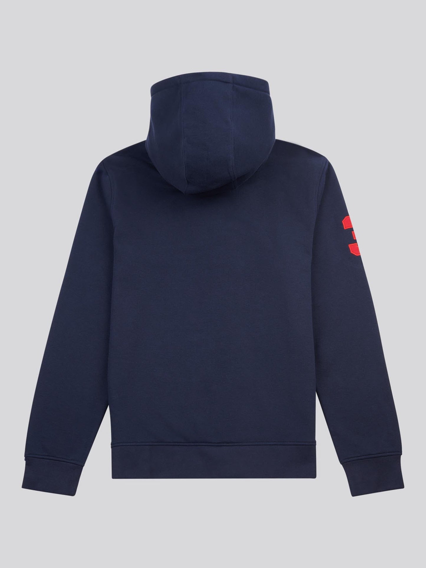 Mens Player 3 Zip Hoodie in Dark Sapphire Navy / Haute Red DHM