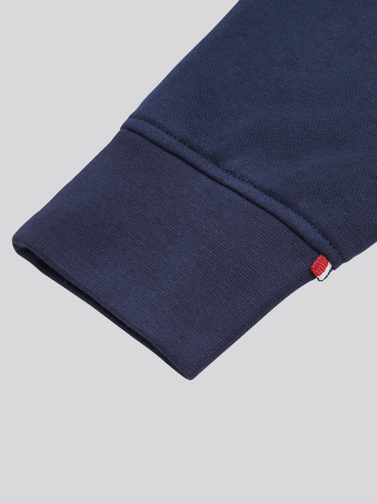 Mens Player 3 Zip Hoodie in Dark Sapphire Navy / Haute Red DHM