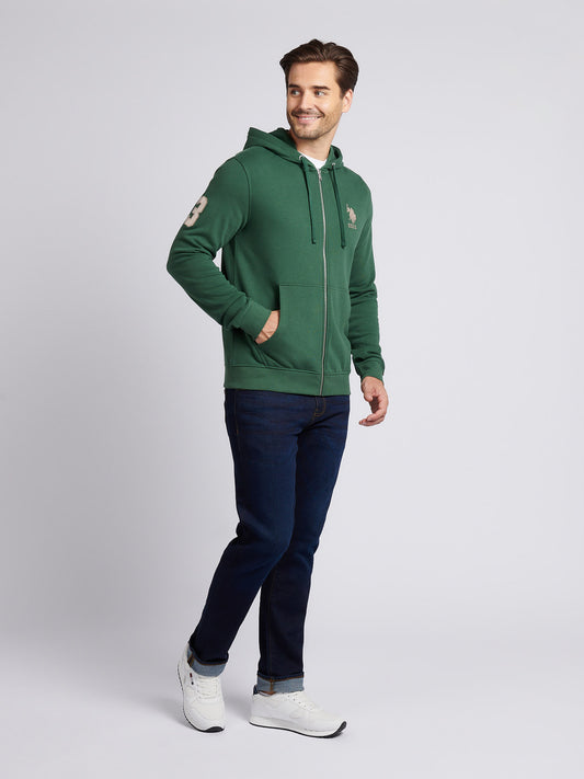Mens Player 3 Zip Hoodie in Pineneedle