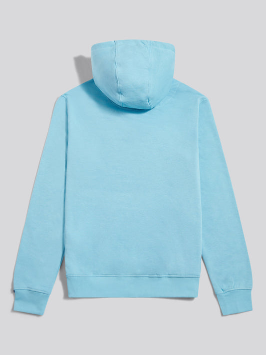 Mens Double Horsemen Loopback Hoodie Air Blue