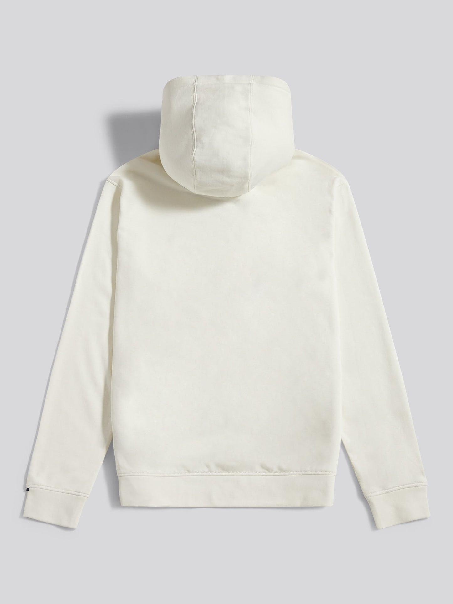 Mens Double Horsemen Loopback Hoodie in Whisper White