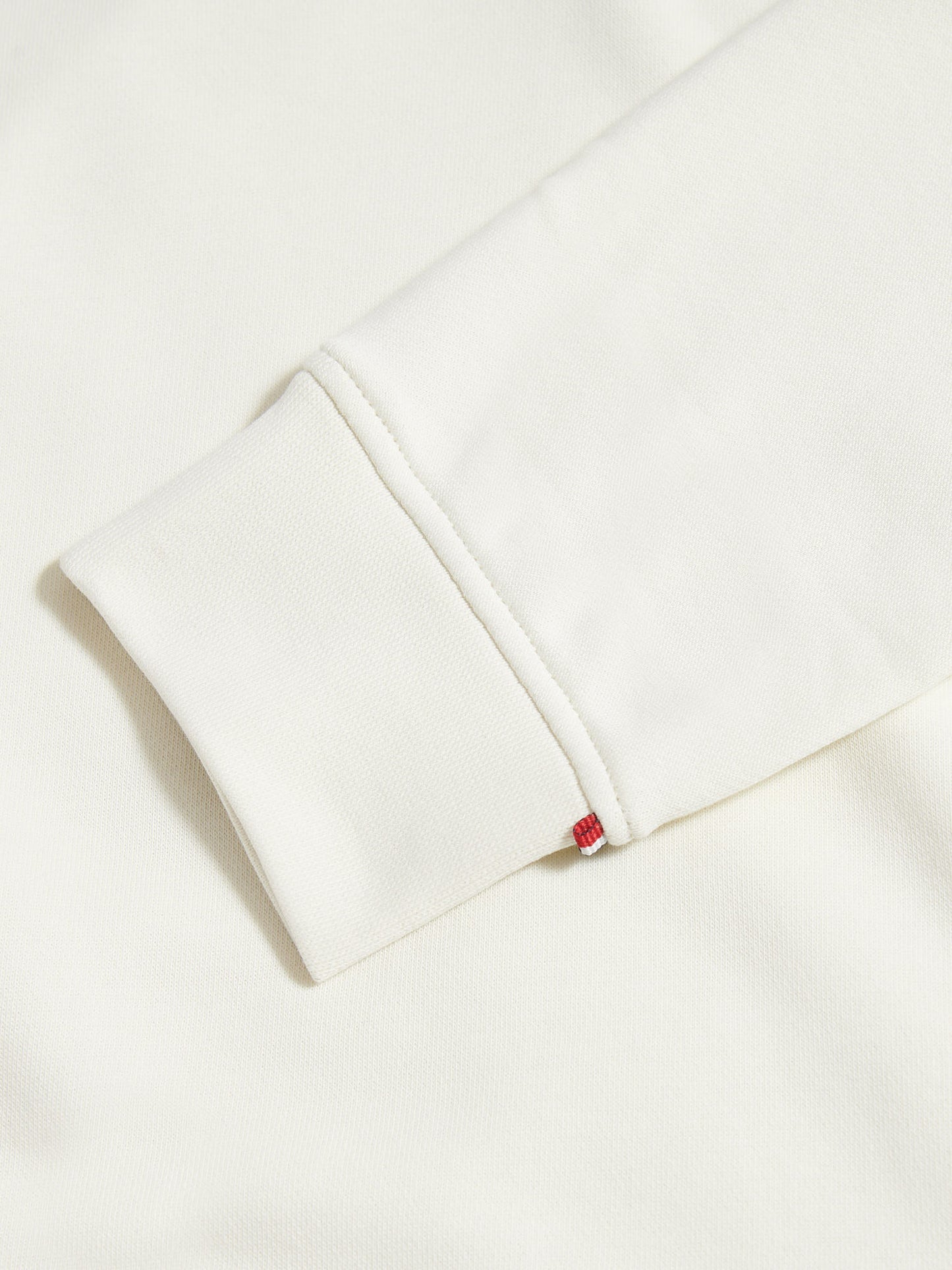 Mens Double Horsemen Loopback Hoodie in Whisper White