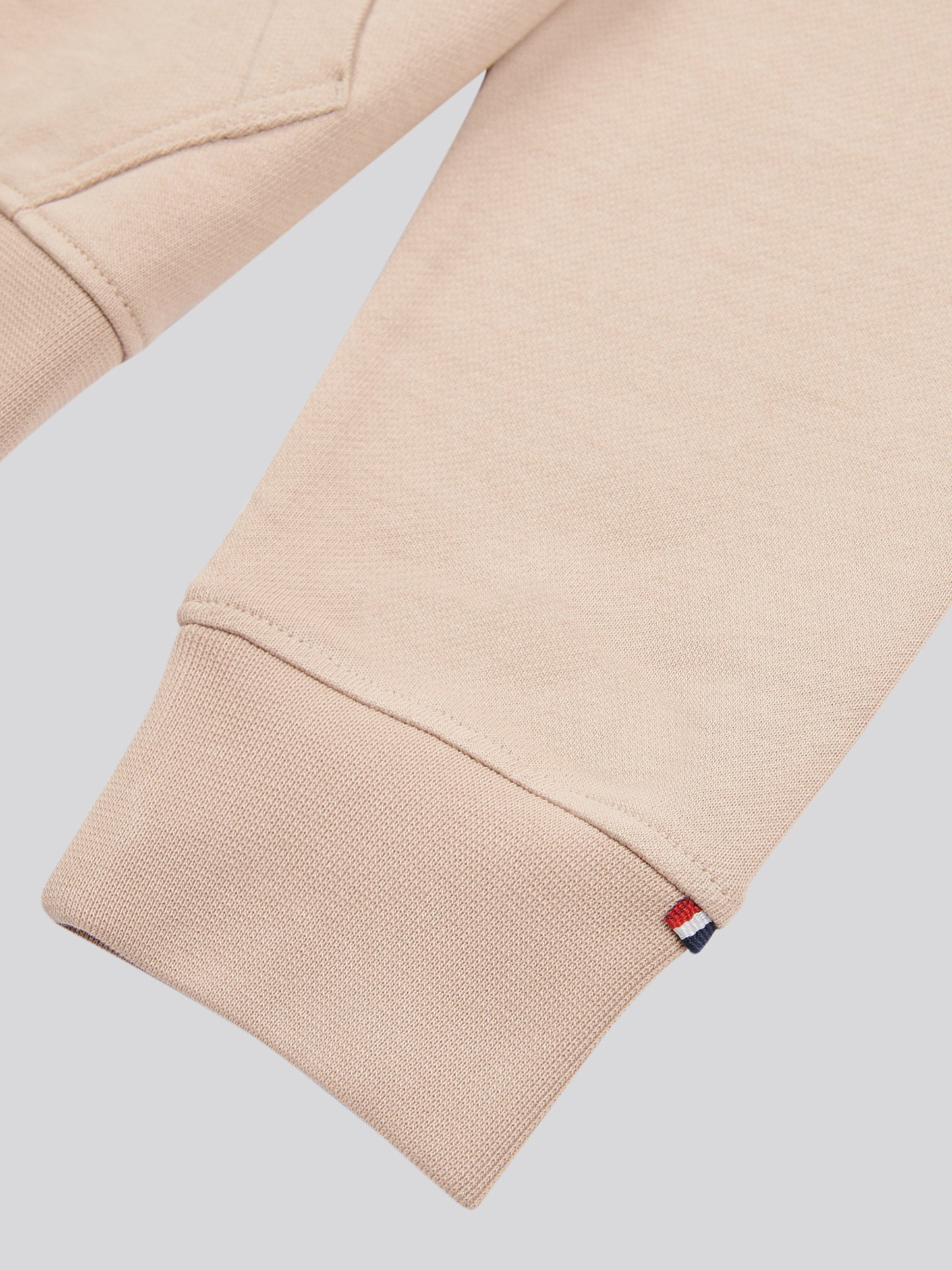 Mens Double Horsemen Loopback Hoodie in Doeskin