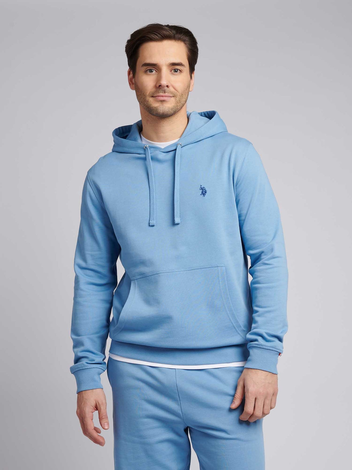 Mens Double Horsemen Loopback Hoodie in Allure