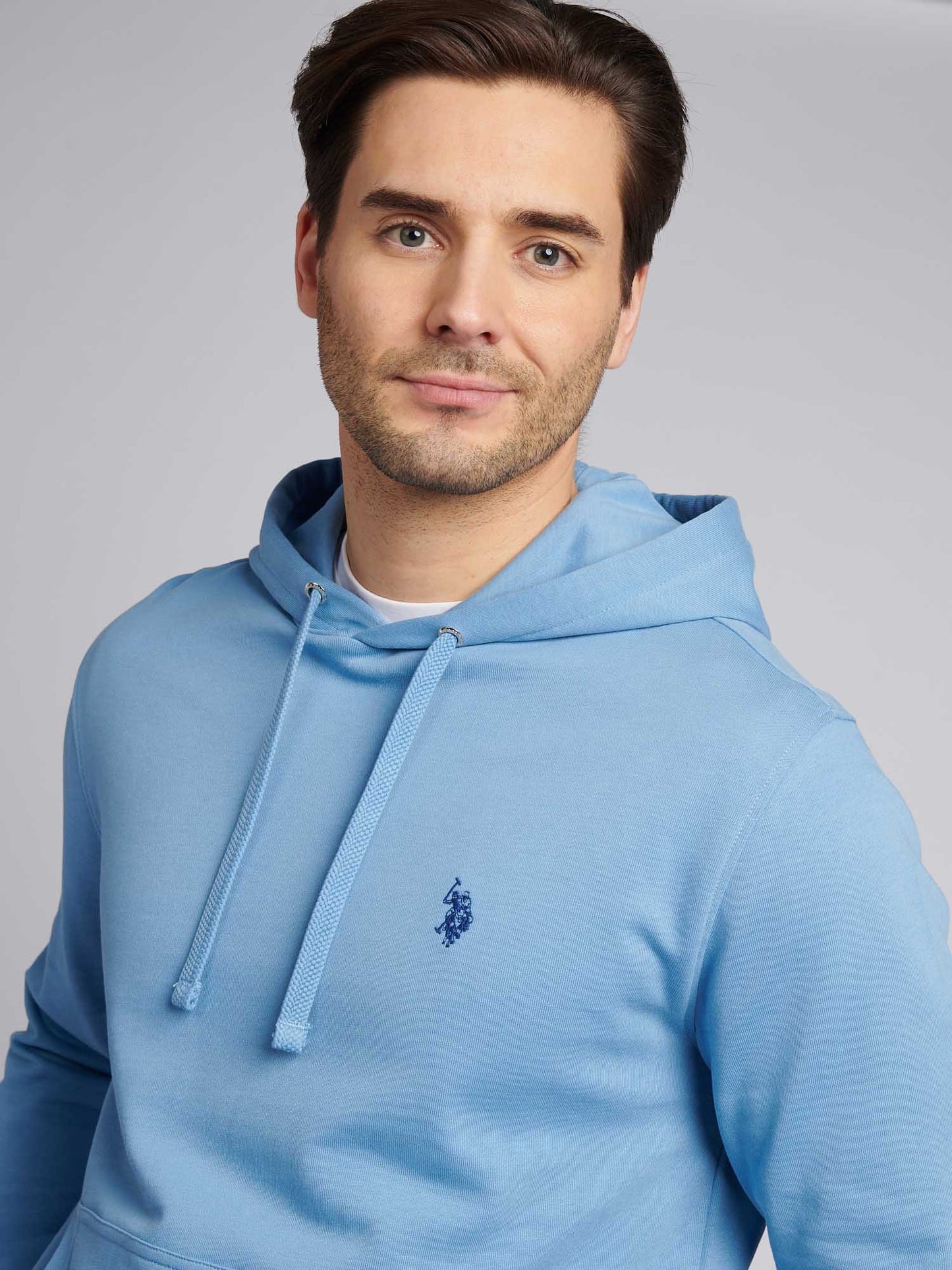 Mens Double Horsemen Loopback Hoodie in Allure