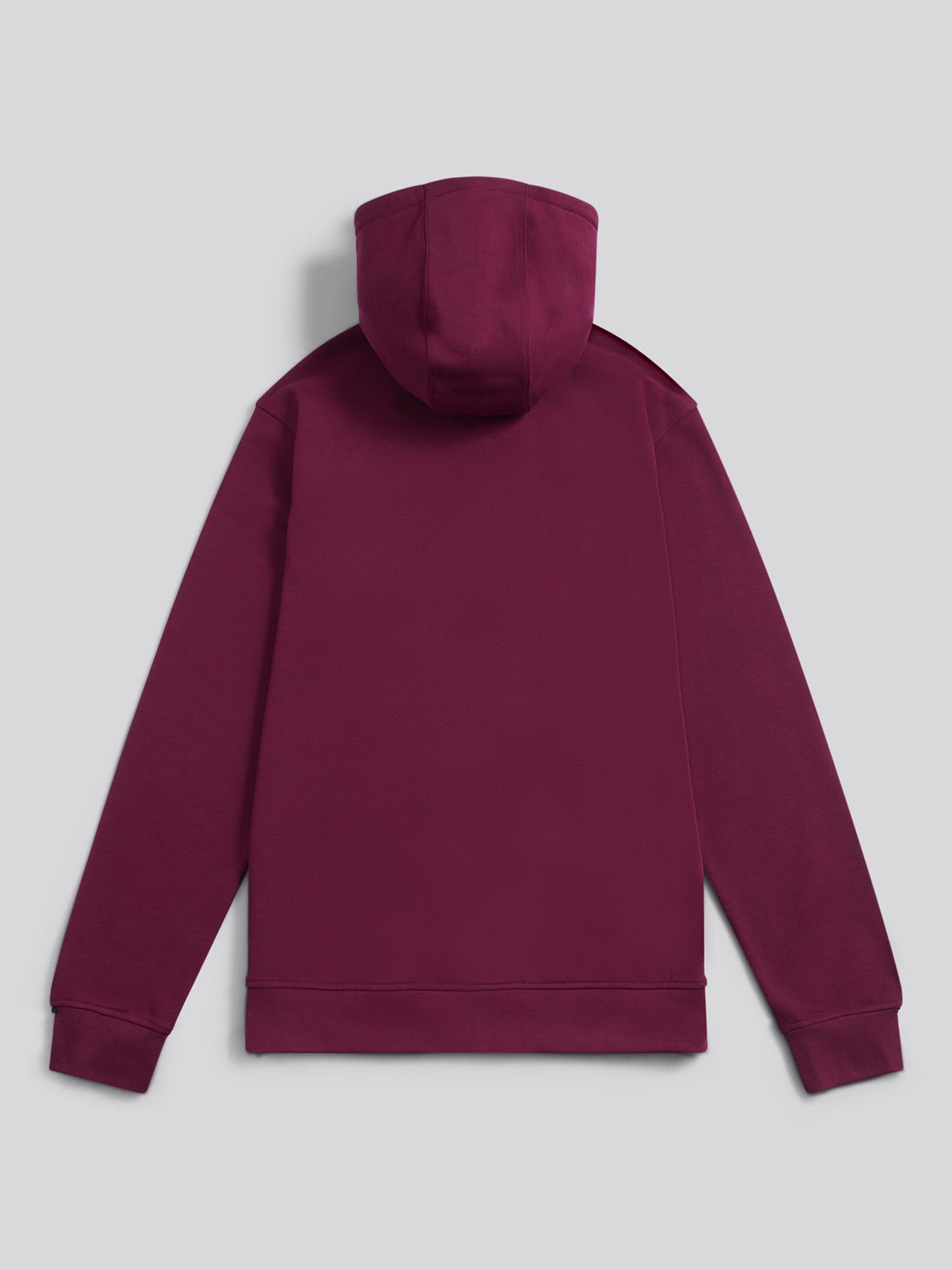 Mens Double Horsemen Loopback Zip Hoodie in Grape Wine