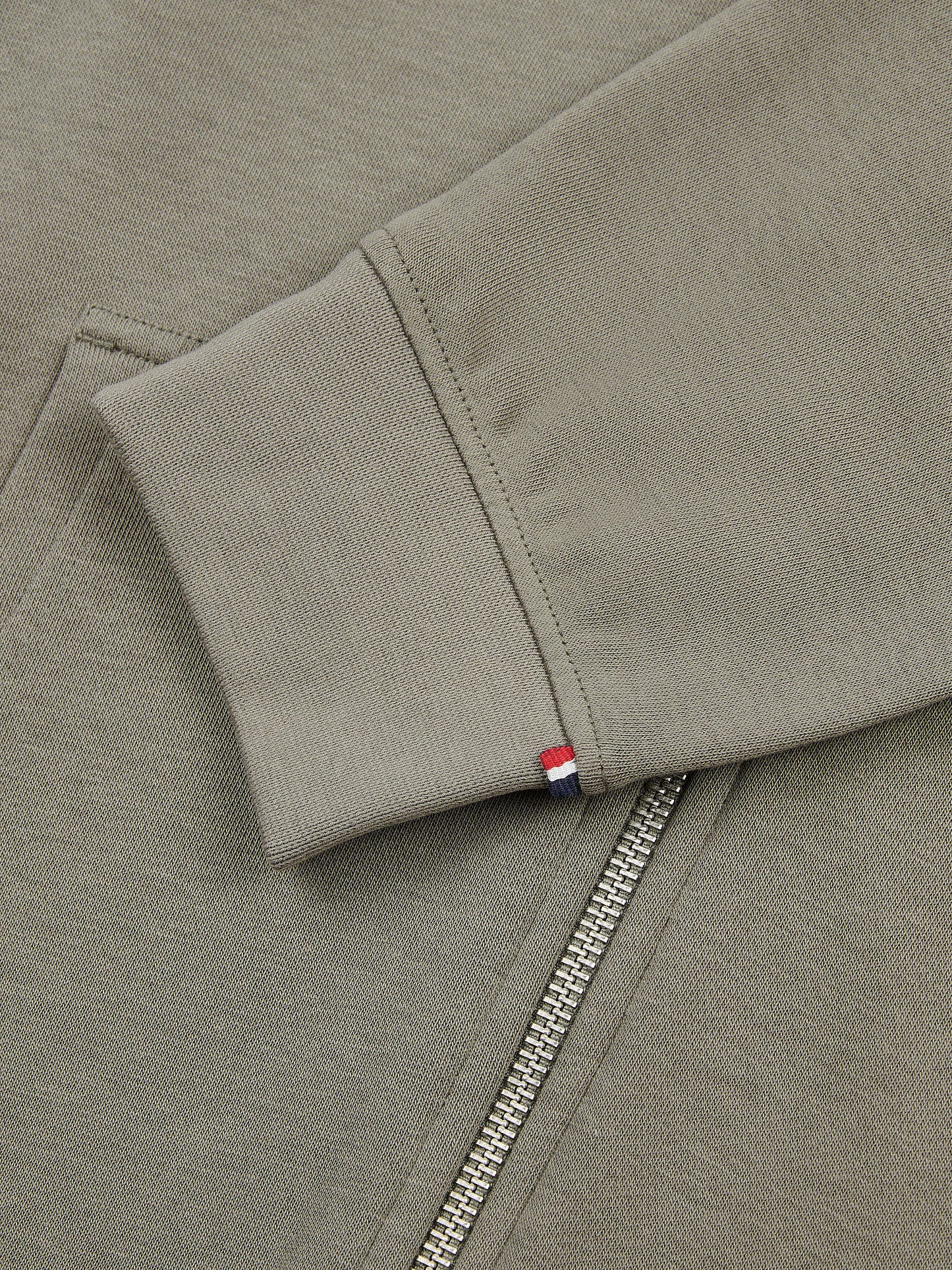 Mens Double Horsemen Loopback Zip Hoodie in Mulled Basil