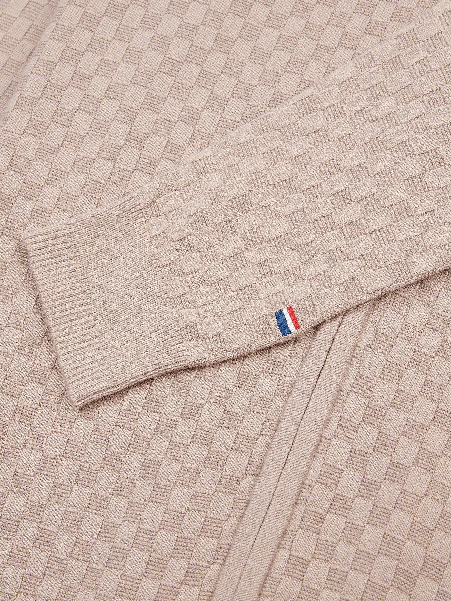 Mens Smart Checkerboard Zip Through Funnel in Atmosphere