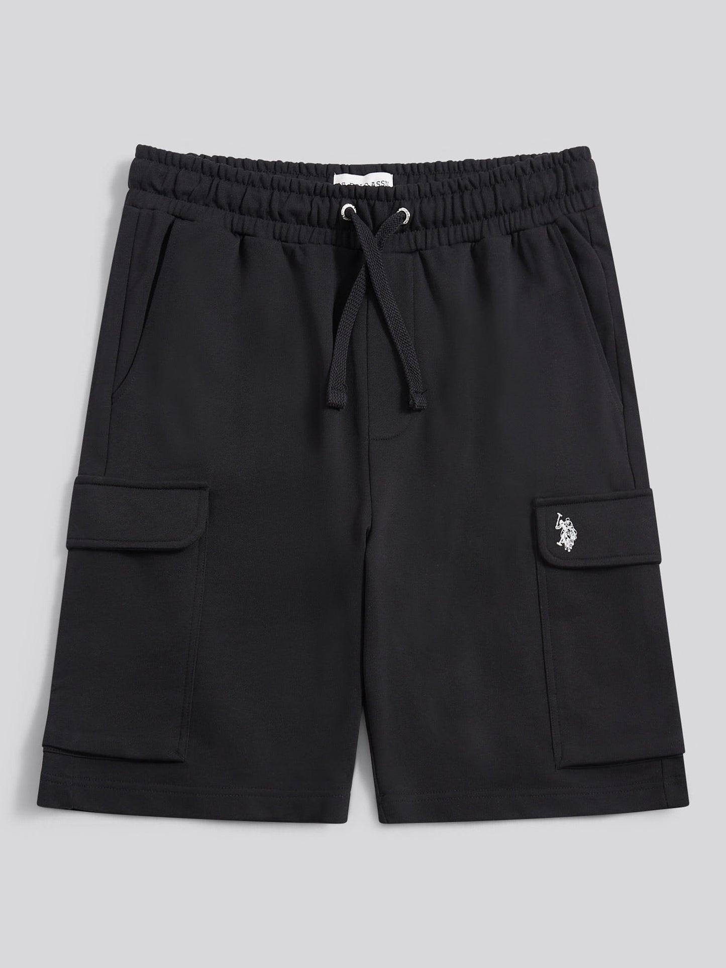 Mens Smart Utility Short in Black Bright White DHM