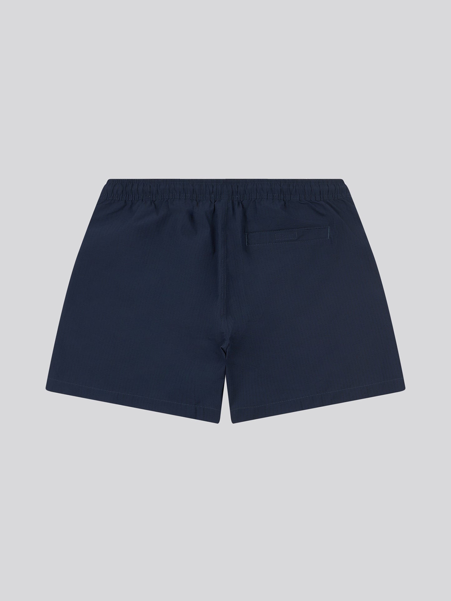 Mens Seersucker Swim Short in Dark Sapphire Navy